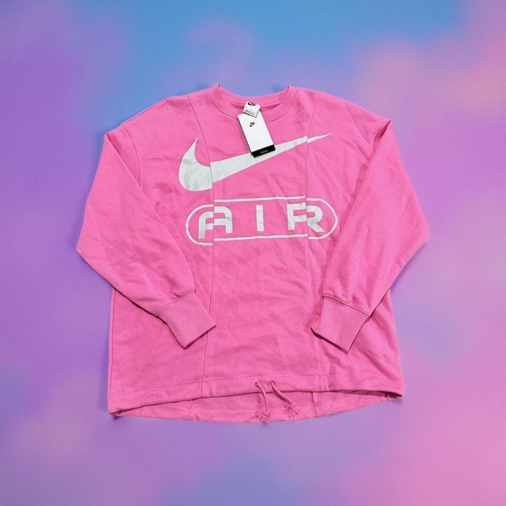 Nike Women's Sportswear Air Over-Oversized Crewneck Sweatshirt Pink FN1897-675